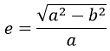 equation for eccentricity