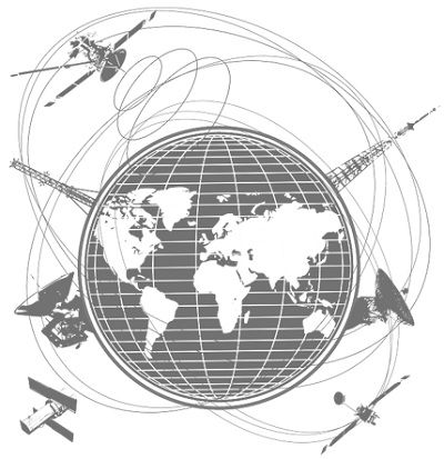 pictorial representation of satellite constellation